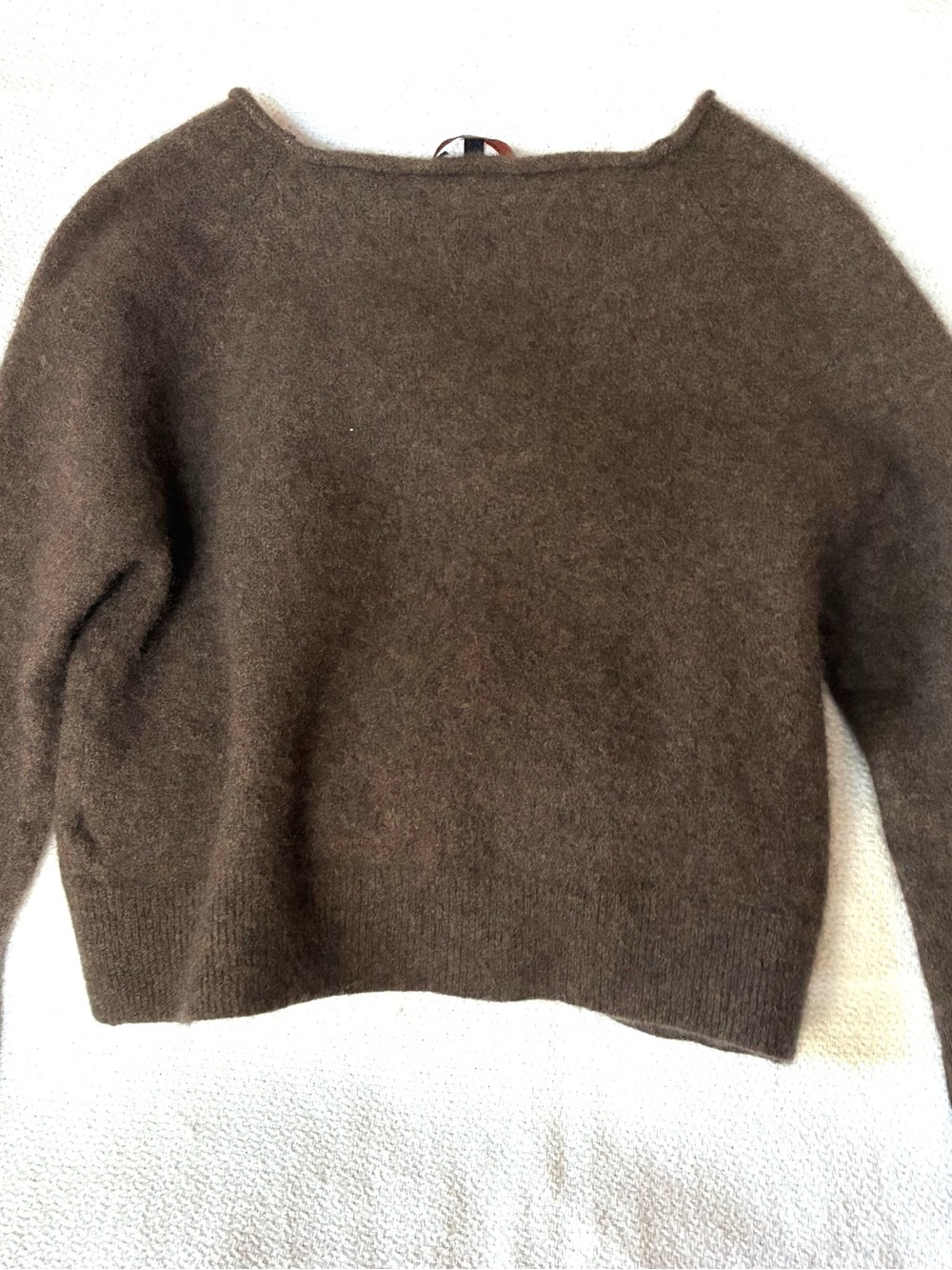 Quince 100% Mongolian Cashmere Brown Cropped Sweater Women’s Small Petite - Picture 4 of 7